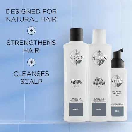 System 2 - Step 1: Shampoo | 300ml (Natural Hair with Progressed Thinning)