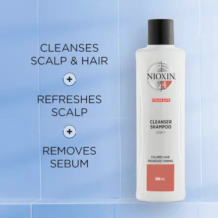 System 4 Cleanser Shampoo | Coloured Treated Hair with Progressed Thinning | 300ml