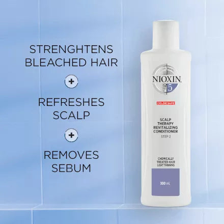 System 5 - Step 2: Scalp Therapy Conditioner | 300ml (for Bleached/Chemically Treated Hair with Light Thinning)