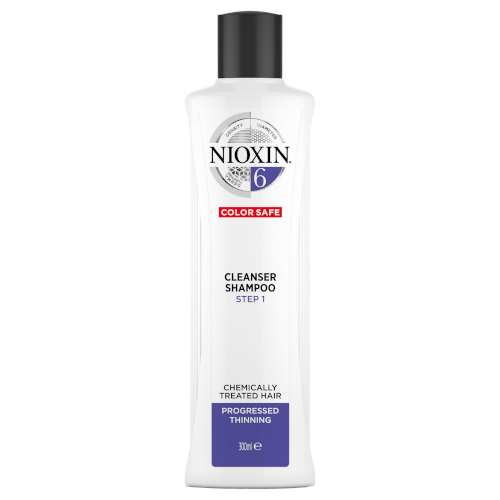 System 6 - Step 1: Shampoo | 300ml (for Bleached / Chemically Treated hair with progressed thinning)